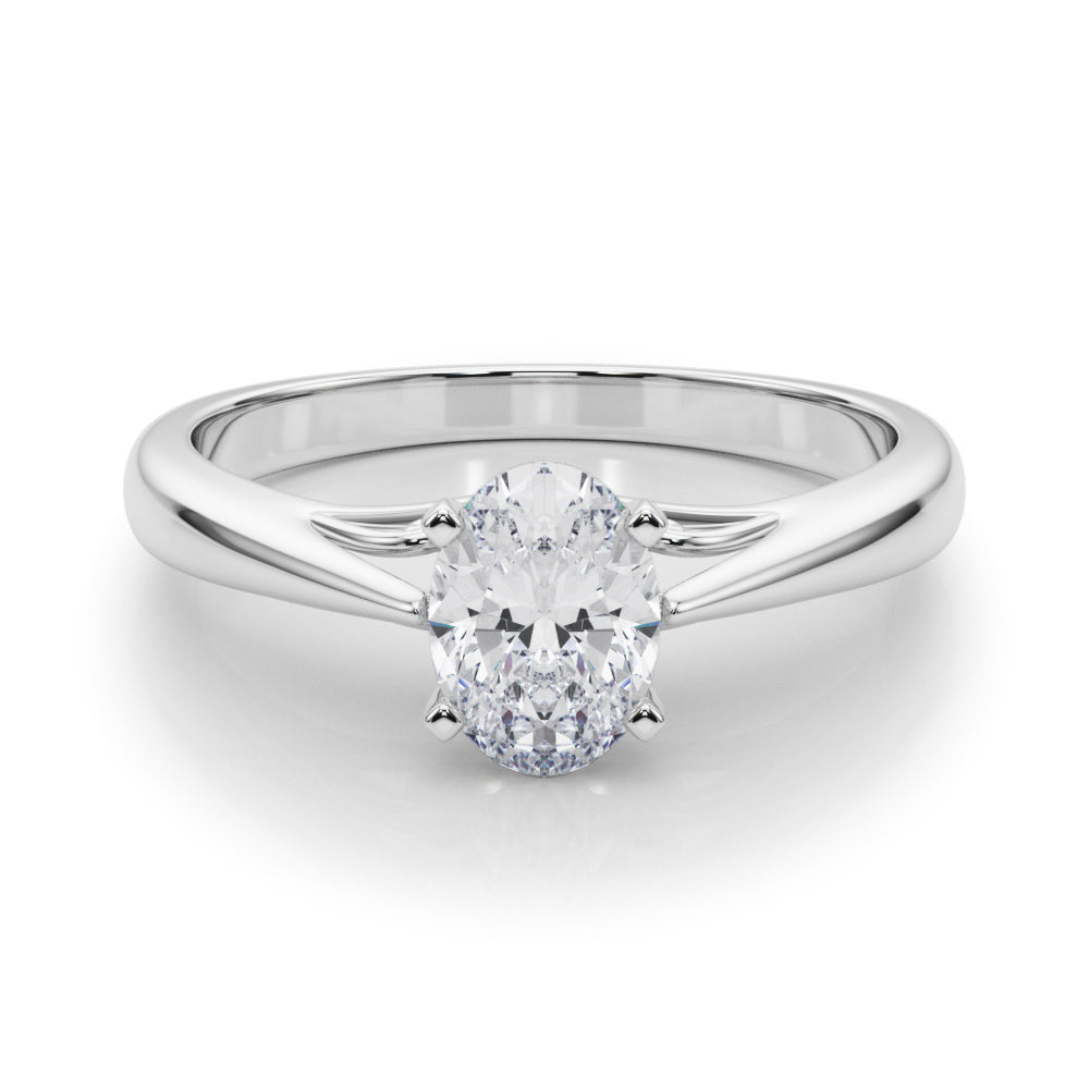 Katerina Oval Diamond Solitaire Engagement Ring-VIRABYANI